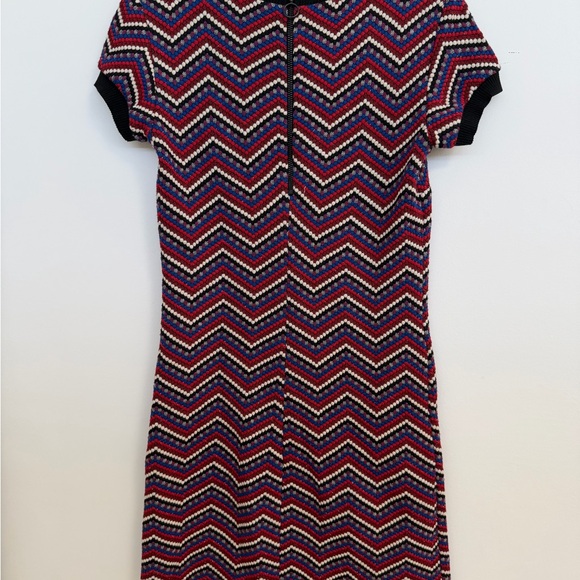 Zara Chevron Patterned Knit Dress - Picture 8 of 15